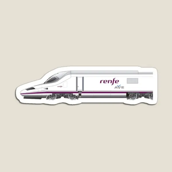 Ave Train High Speed Train Spain Renfe T  Magnet Kids Toy Funny for Fridge Organizer Home Children Cute Refrigerator Decor Baby