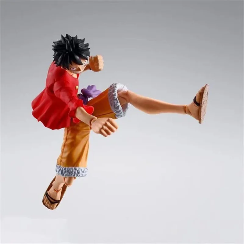 15cm Figurka Anime Monkey D. Luffy z Ruchomymi Stawami, Figurka Kolekcjonerska, Model, Statuetka, Ozdoba na Biurko