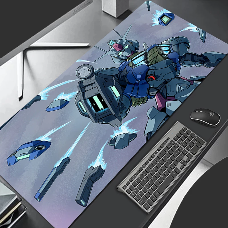 Mouse pad grande guerreiro mecânico gundam aéreo gamer teclado almofadas protetor de mesa de jogos mousepad deskmat jogo de pc mousepad