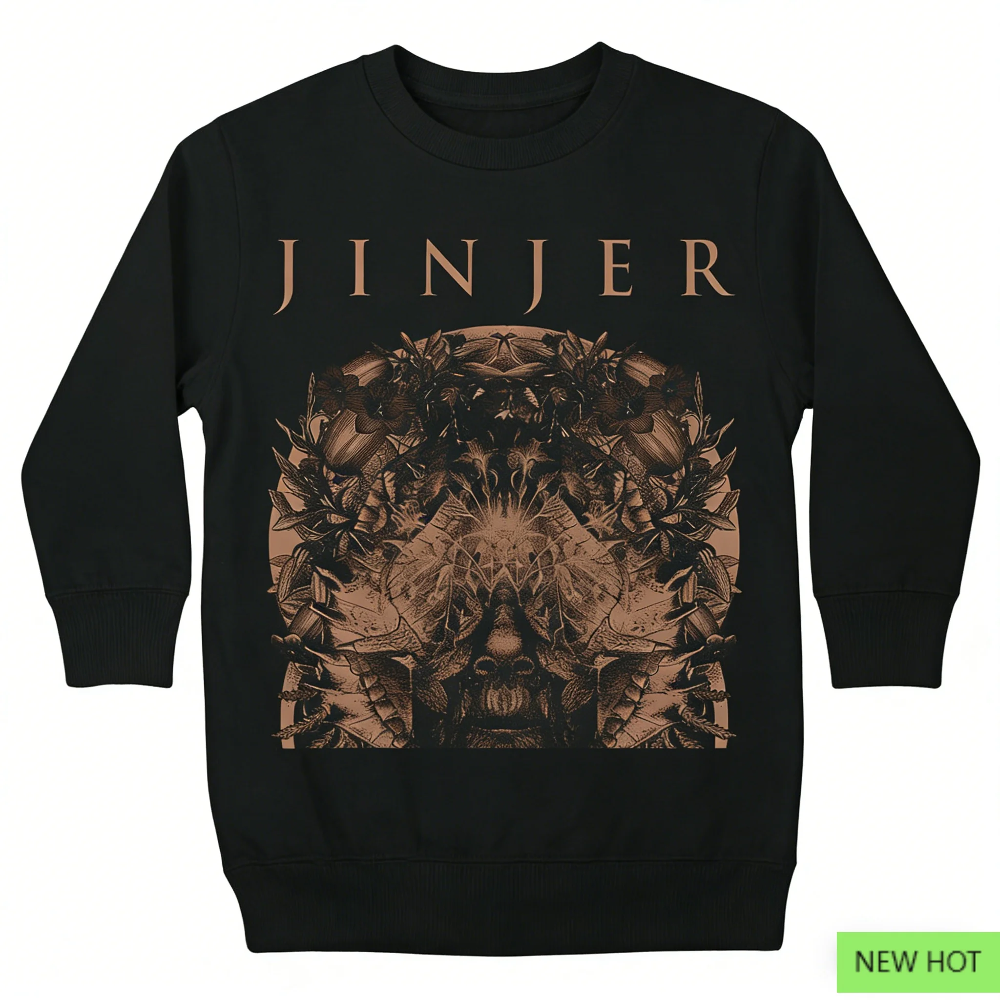 

Толстовка Jinjer Metalcore Design Black Apparel Повседневная уличная одежда унисекс для прогрессивных энтузиастов