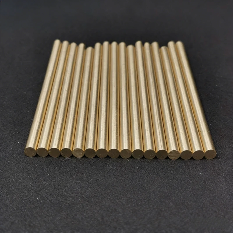 H59 Brass Round Bar Rod Diameter 1-32mm Length 200-500mm For DIY Knife Handle Circular Wire Tube Modelmaking Brass Rod