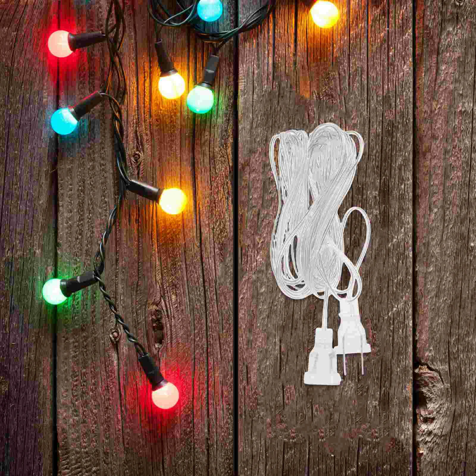 Extension Lights Wedding Decoration Christmas Decorations LED Cable Cord Outdoor Curtain Plug for Post