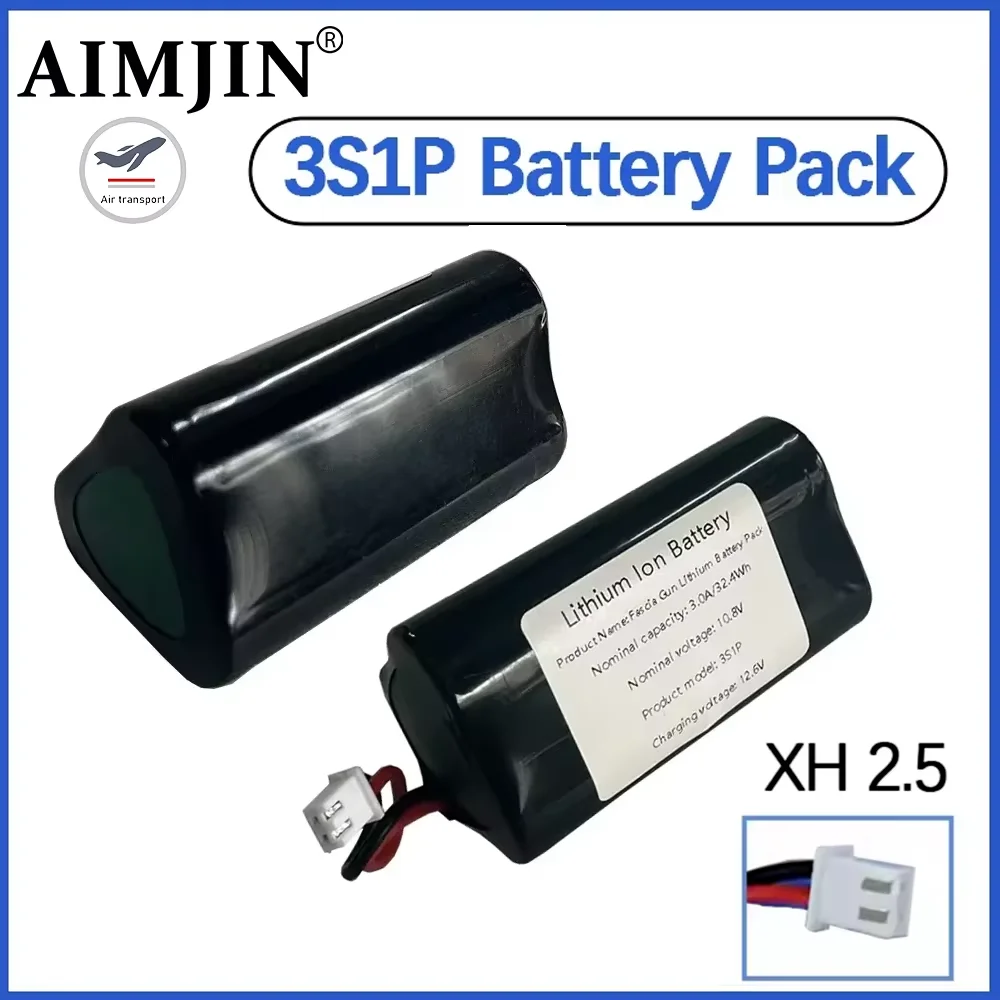 

3S1P Lithium-ion 18650 Battery Pack 10.8V 3000mAh For Massage Gun Fascia Machine Battery