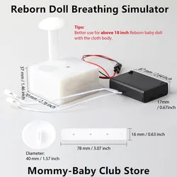 Reborn Butter Breathing Simulator, Cry and Fleece Sound, Peluche, Pulsing Device, Accessoires, Thanksgiving Gift