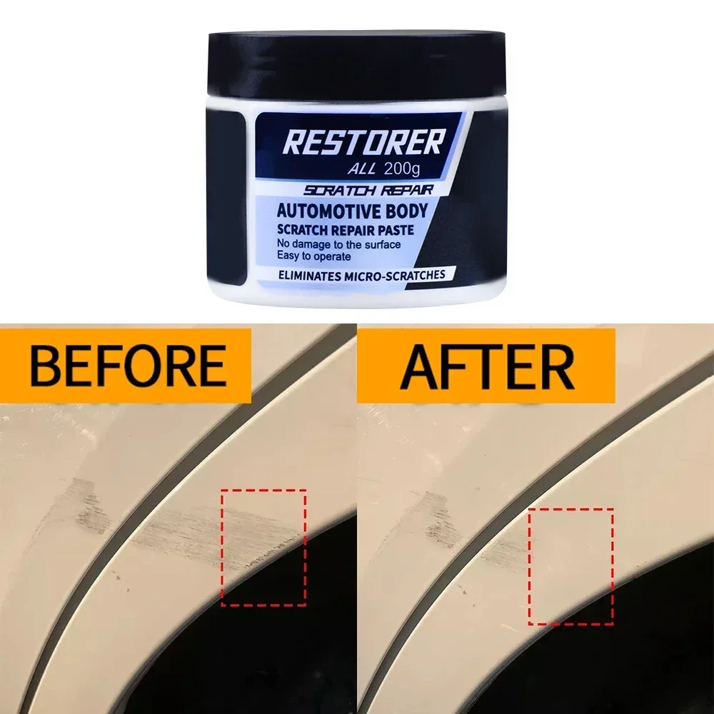 Scratch Remover Scratches Repair Paint 200g Eliminate Paint Scrapes with Car Scratch Remover and Rubbing Compound Works On