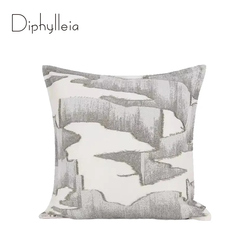 

Diphylleia The Northern Lights Inspired Patchwork Cushion Cover Modern Simple Luxury Sofa Pillowcase For Sample Room Villa Hotel