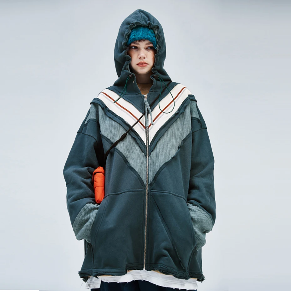 

Fashion Women Hoodies Zip-up Hooded Sweatshirts Oversized Hip Hop Harajuku Original Design Hoodie Female Y2K Pullovers Outwear