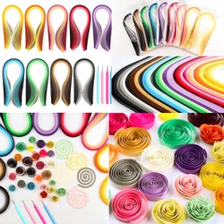 100strips/pack Gradient Color Quilling Paper Strips Set 5mm 39cm Flower Gift Paper for Origami Handmade Decoration DIY Art Craft