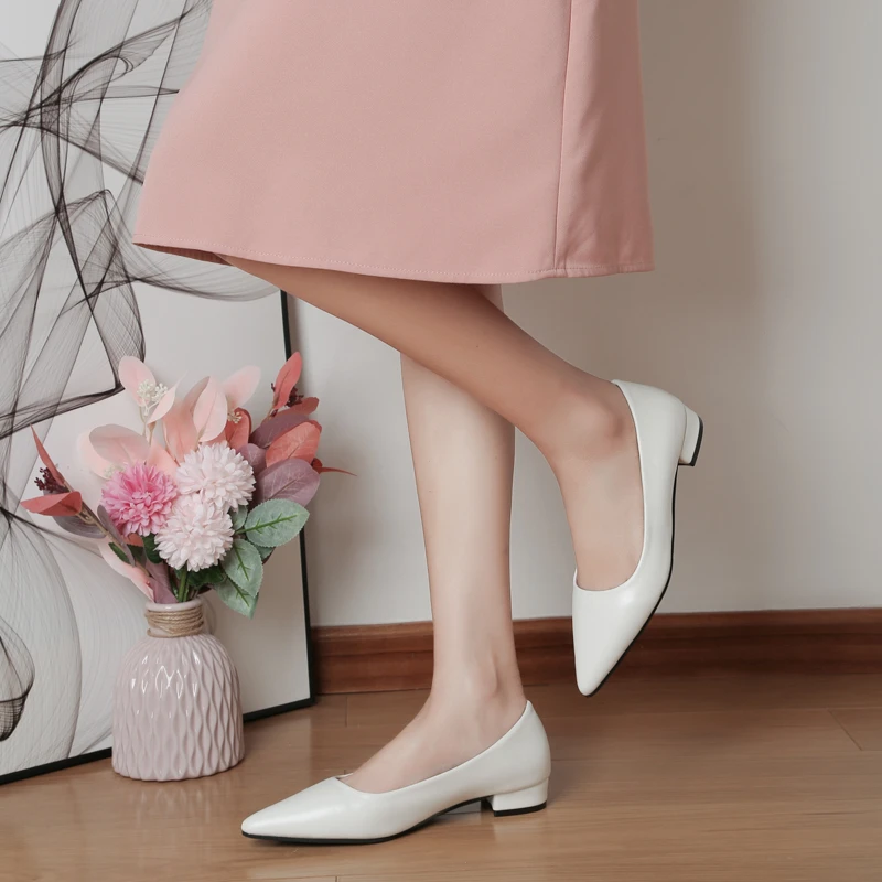 

Женские лоферы из мягкой кожи с квадратным носком, 2022, офисные туфли на массивном низком каблуке, удобные винтажные слипоны для всесезонной повседневной носки