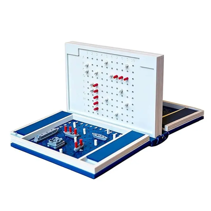 

WOWFU-Naval Battle Board Game Interactive Battle Foldable Board Safety Material Educational