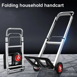 Heavy Duty Foldable Hand Sack Wheel Trolley Folding Truck Barrow Cart Travel Luggage Shopping Cart Portable Home Travel Use