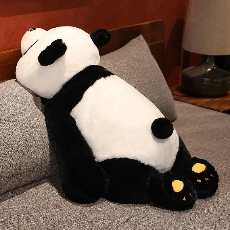 Poupée Panda géant, pince de jambe de couchage, oreiller ours couché, poupée en tissu de couchage pour fille, jouet en peluche