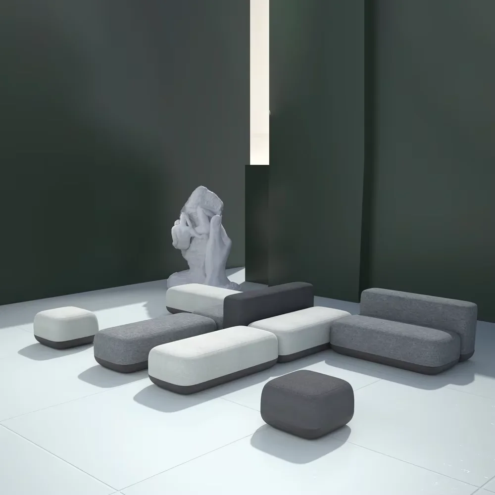 Reception Sofa Modern Waiting Room Furniture Sectional Luxury Visitor Office Set