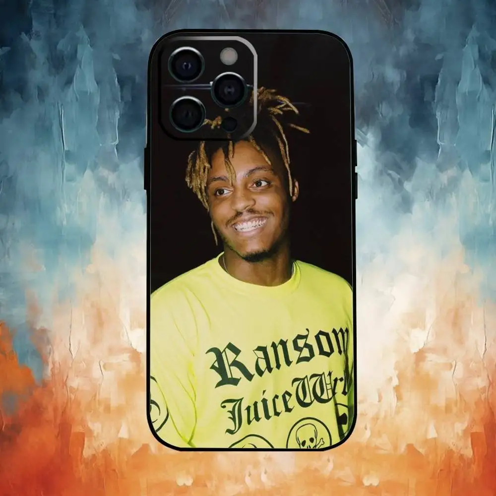 Casing Ponsel Singer J-Juice W-WRLD Untuk iPhone17,16,15,14,13,12,11 Plus,Pro Max Soft Black Cover