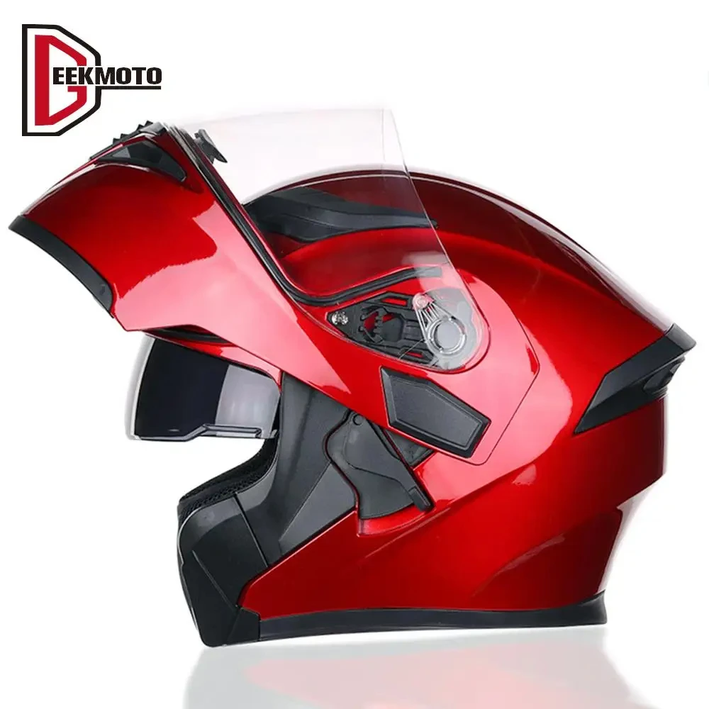 

DOT Approved Helmet Motorcycle Moto Helmet Flip Up Modular Helmet Full Face Detachable Insert Liner Capacete De Moto Four Season