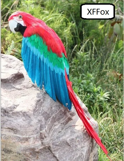 big real life little wings parrot model foam&furs colourful parrot bird model gift about 48cm d0220