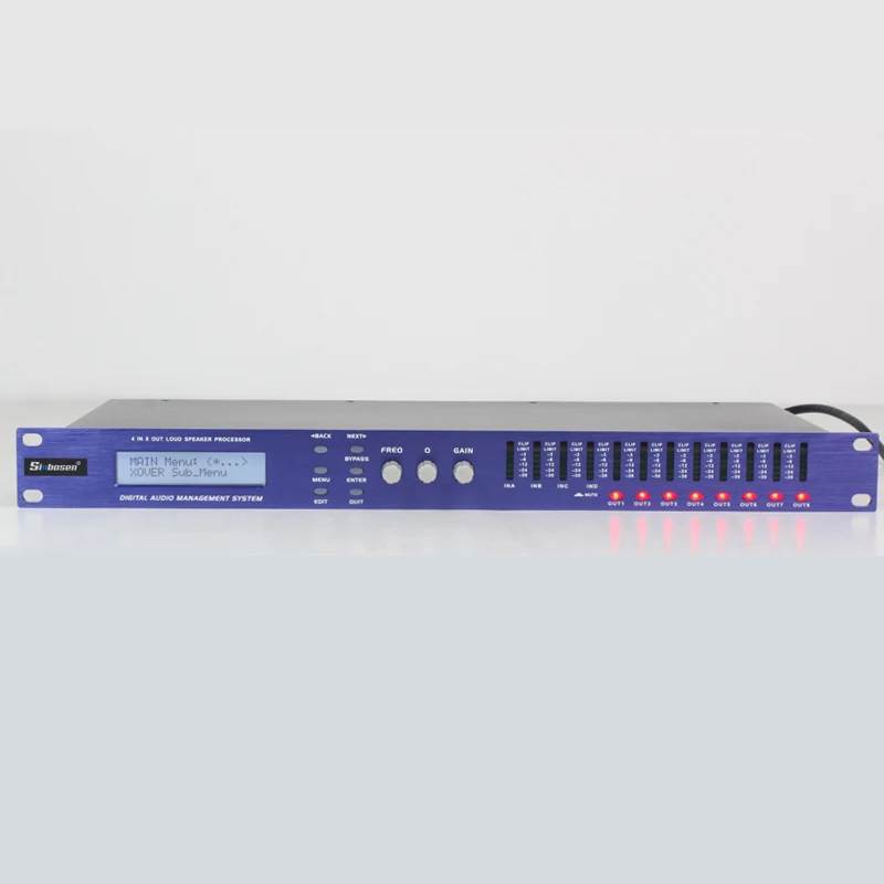 

4 в 8 Выход Система управления громкоговорителем DSP динамик аудио процессор