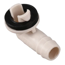 Conector de manguera de drenaje de CA para aire acondicionado, accesorio de codo con anillo de goma para unidades Mini divididas y unidad de CA de ventana de 3/5 pulgadas (15Mm)