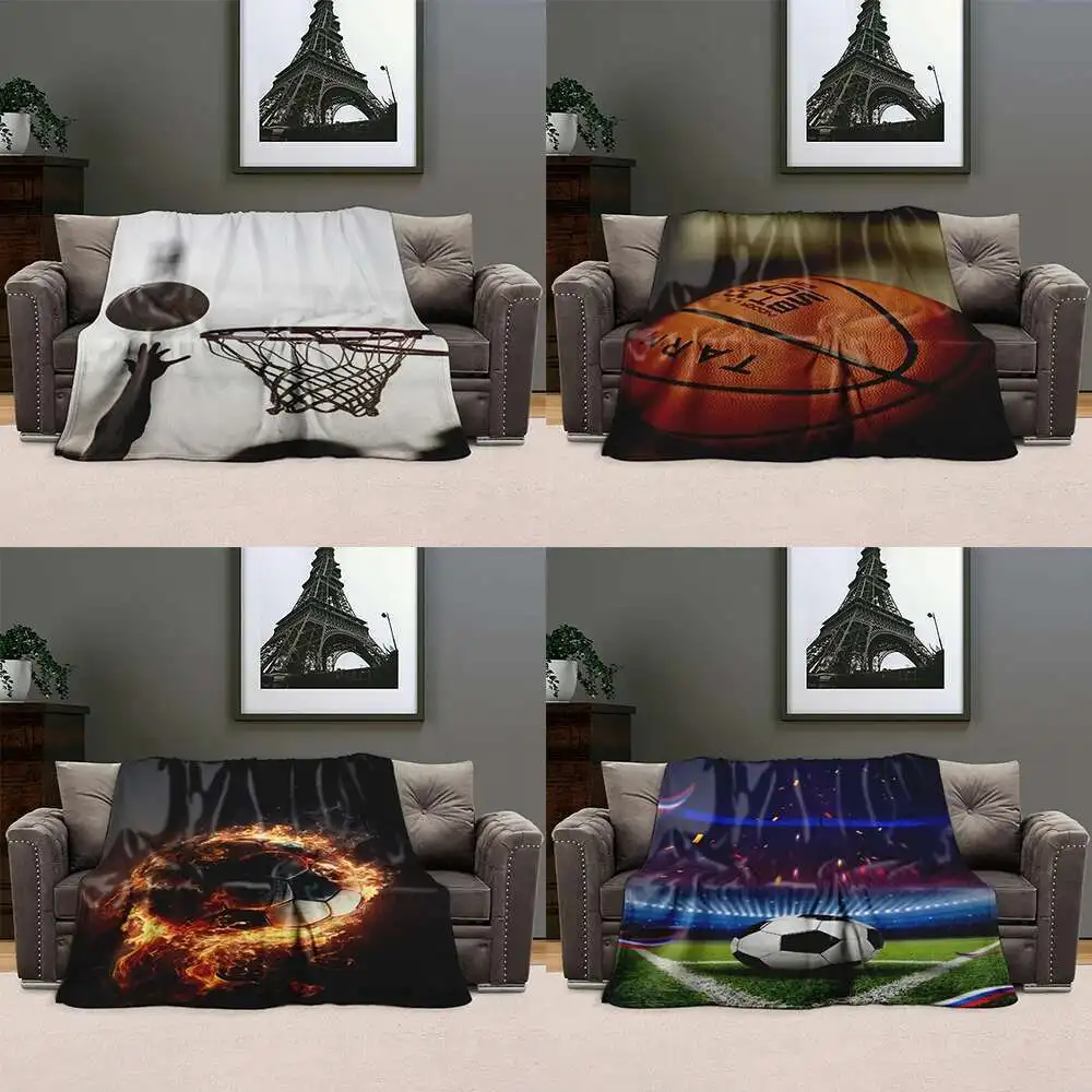 Customized blanket, flannel ball blanket, sofa, bedroom, living room, Christmas and Halloween birthday gift