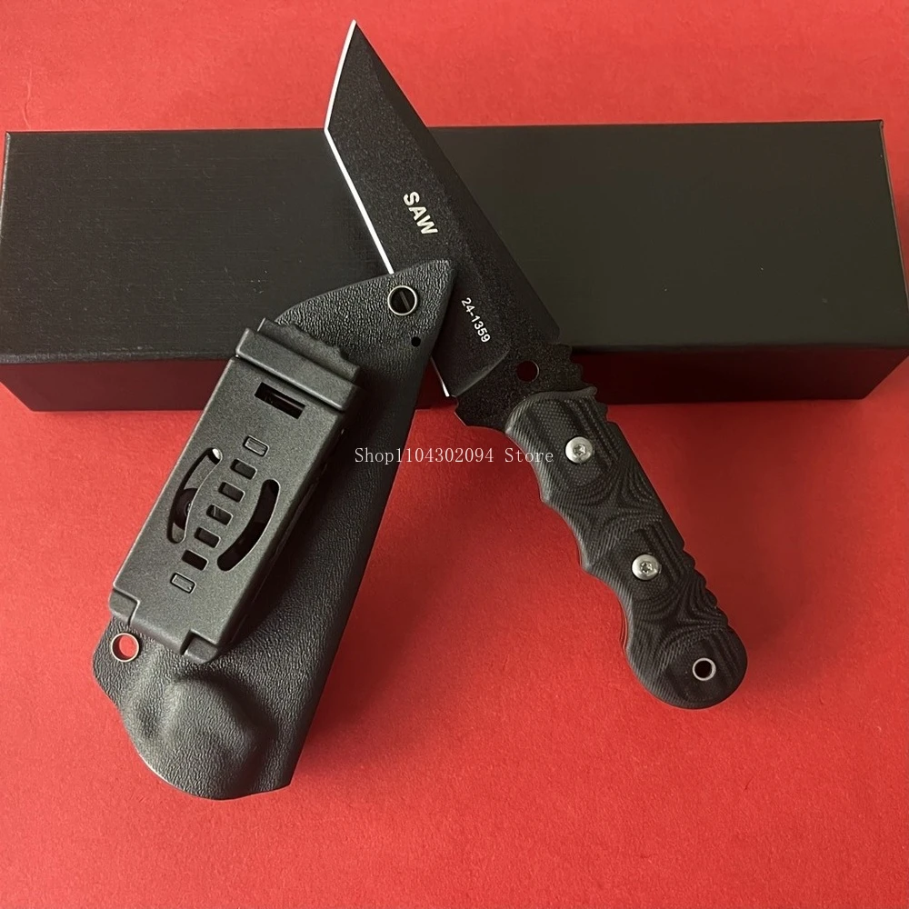 

Durable 8Cr13Mov Outdoor Fixed Blade Knife Hiking Fishing Camping Utility Knives G10 Handle EDC Climbing Jungle Adventure Tools