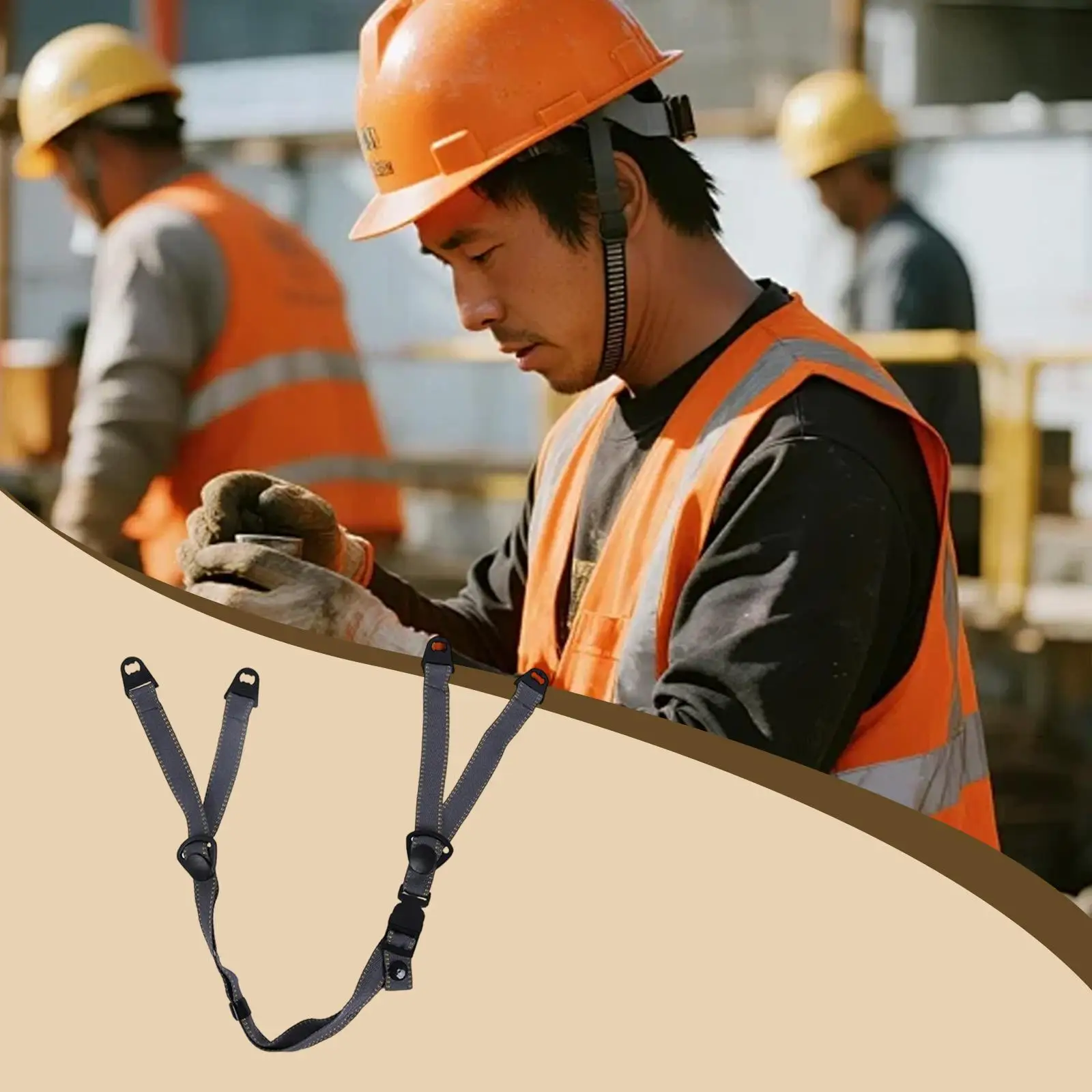 Safety Helmet Chin Strap Comfortable with Buckle,Hard Hat Chin Strap Attachment for Traveling Skiing Mountain Bike Accessories