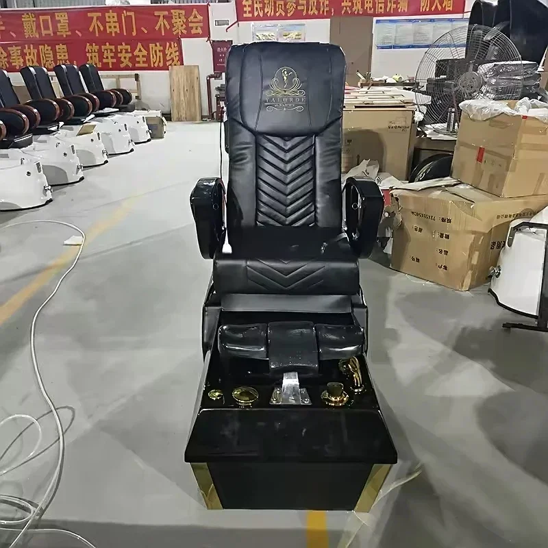 

-Для роскошного оборудования для салонов красоты, кресло для маникюра, спа-педикюра, черное золото, кресло для маникюра на продажу