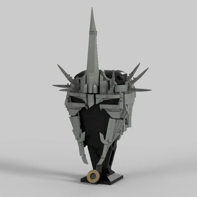 

927PCS MOC Movie LOTRs Witch King of Angmar Helmet Series Building Blocks Model Festival Children Gift