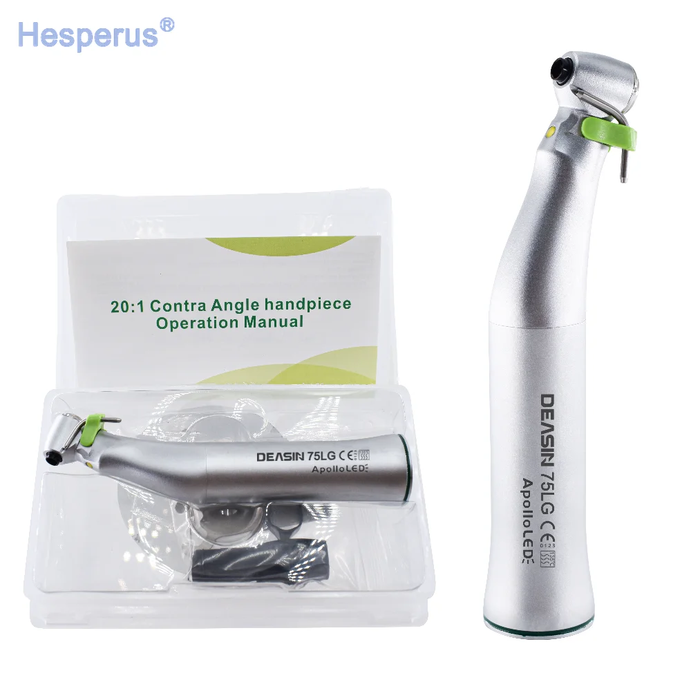 Dent al Equipment 75LG Surgical Contra-Angle Handpiece 20:1 imp lant Handpiece E generator LED Low Speed den tistry