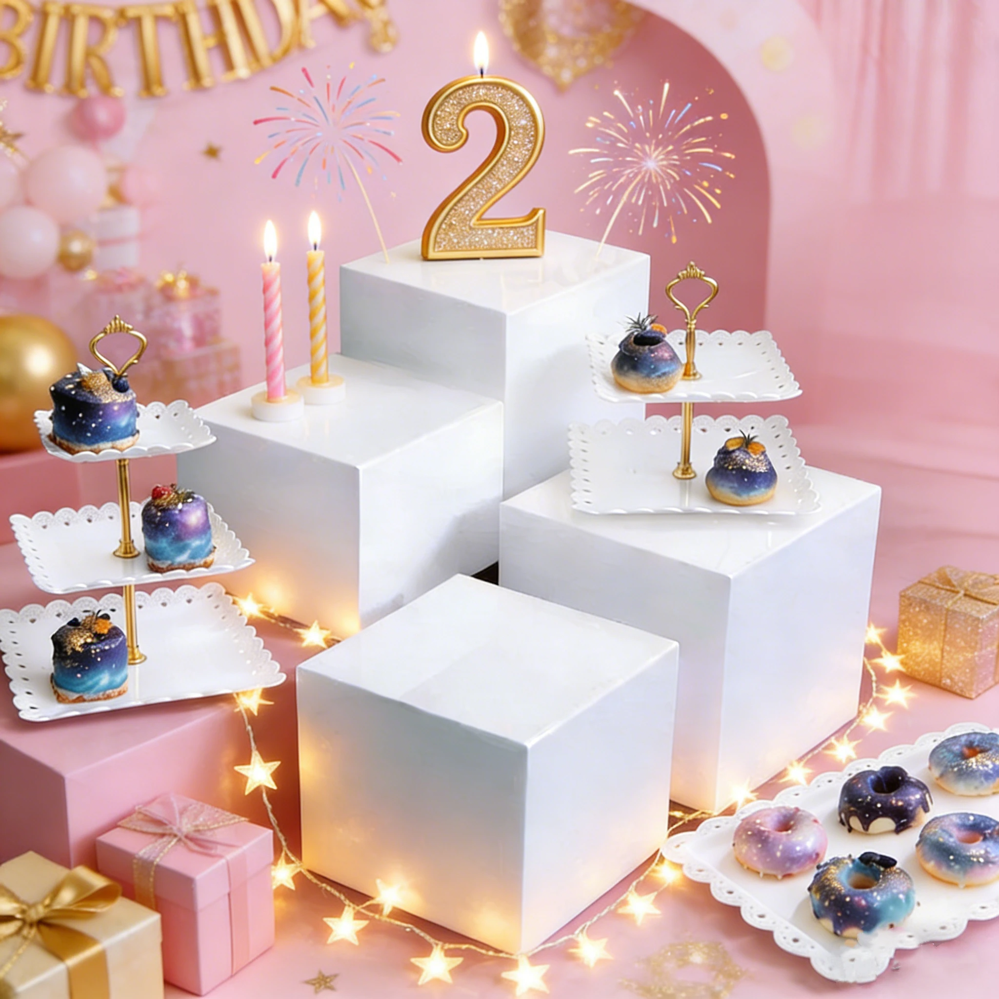 

8pcs Acrylic Cake Stand Dessert Table Holder Wedding decoration Birthday Party Candy Bar Sweet Decor Gift Display Rack