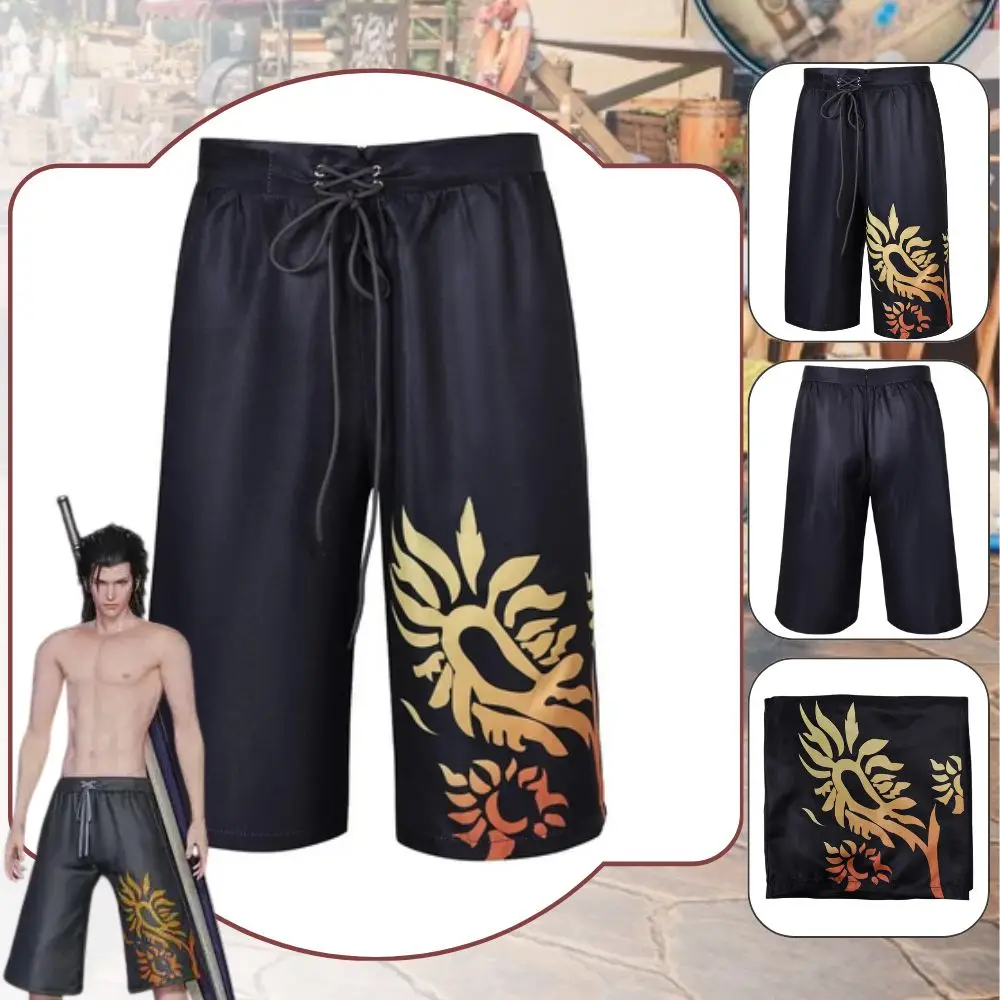 Zack Cosplay FF16 Beach Pants Game Final Fantasy XVI Cosplay Fantasy Costume Disguise For Men Male Adult Halloween Carnival Suit