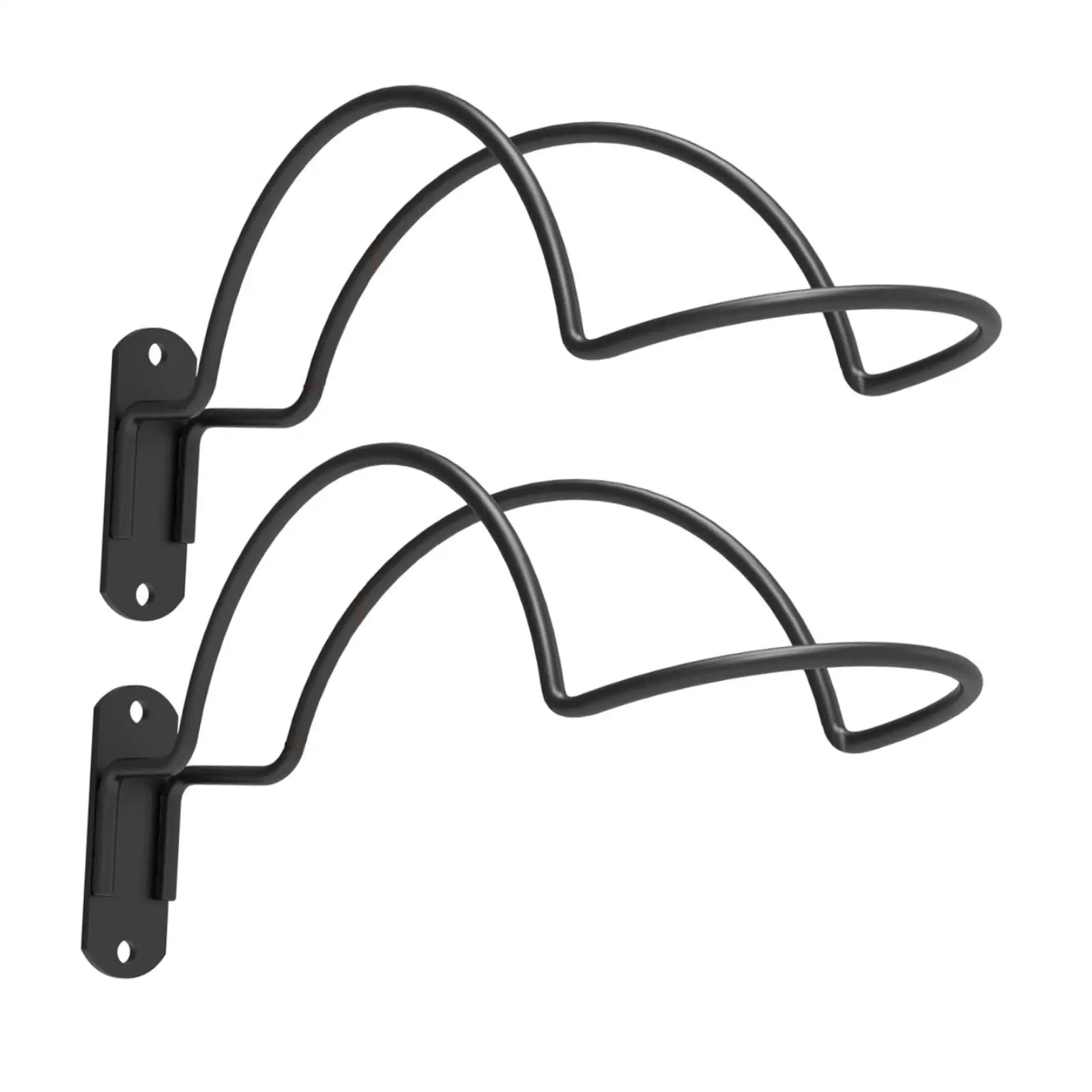 

2Pcs Wall Mounted Helmet Rack Minimalist Home Use Motorcycle Helmet Holder