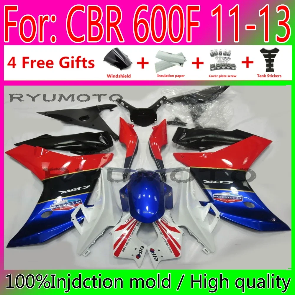 ABS Motorcycle Injection mold fairings for Honda Cbr600 F CBR600F 11 12 13 CBR 600F 2011 2012 2013 bodywork Fairing