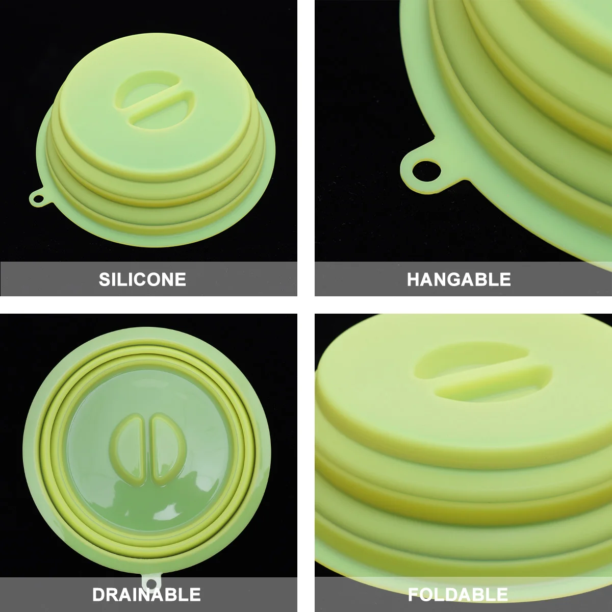 

Foldable Silicone Fresh Food Cover Seal Lid For Bowl Plate Storage Kitchen Utensil Accessories Reusable Kitchenware