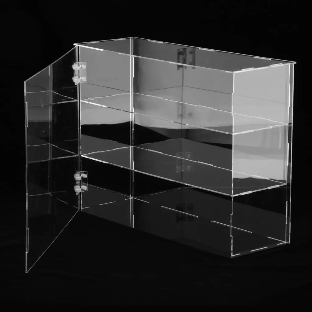 

3-Layer Display Case Jewelry Dolls Toys Collectibles Protective Boxes Stand