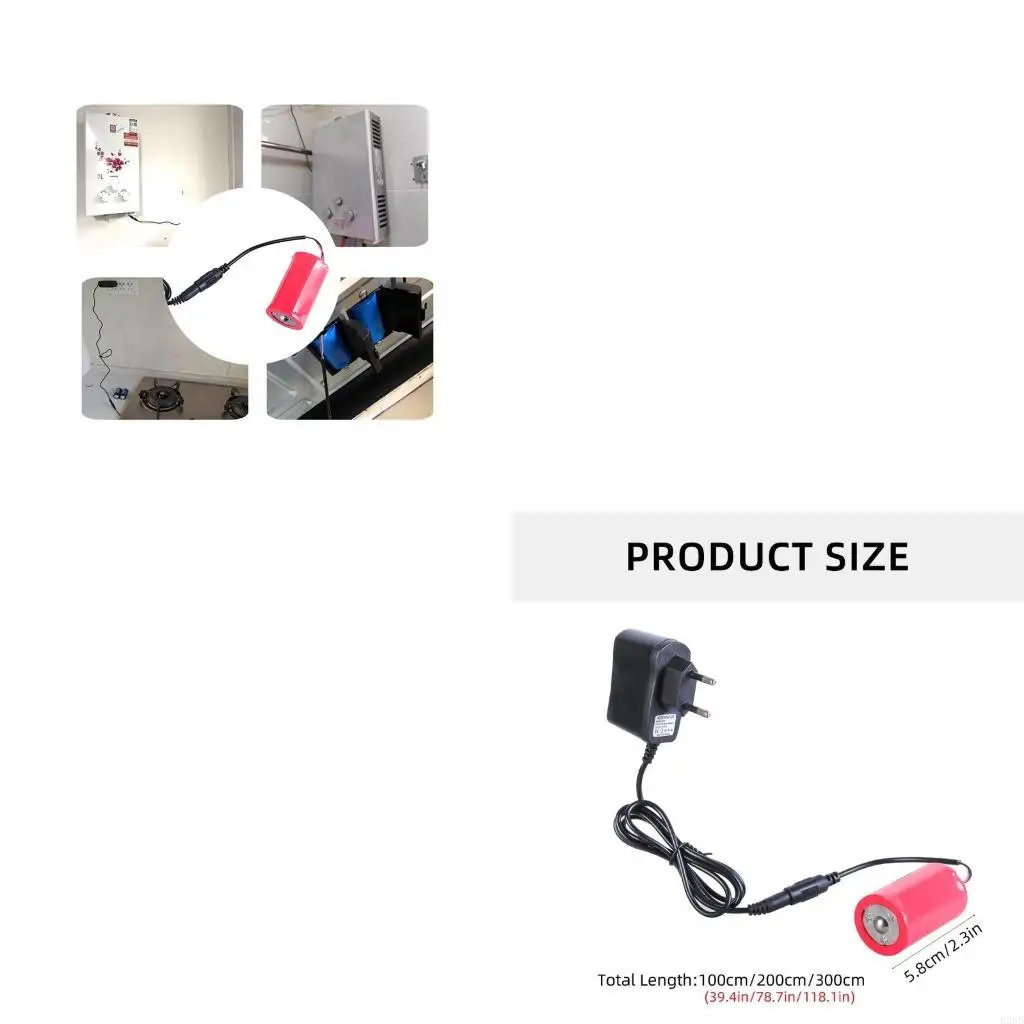 

LR20 D Size Dummy Battery Power Supply Adapter Battery Cord for Various 3V Electronics Toy Desk Lamp Tool