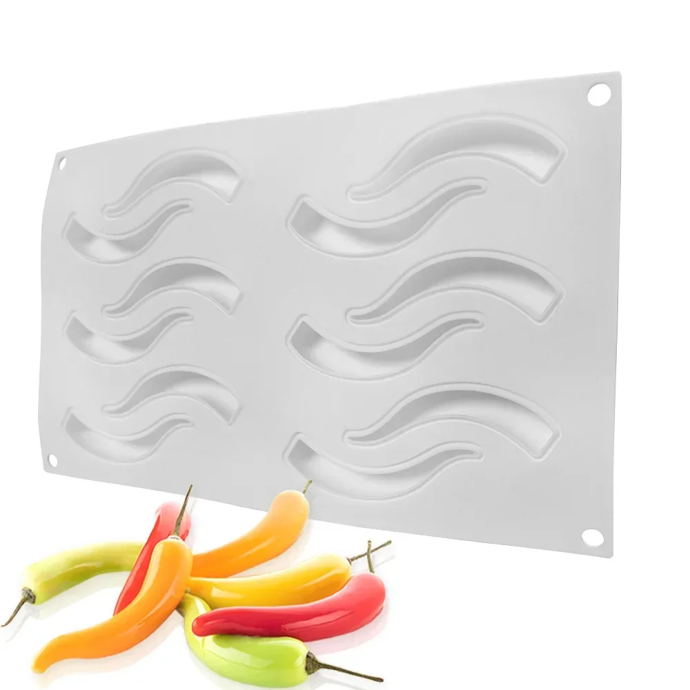Pepper Chili French Mousse Mold Silicone Cake Mold Baking Italian Chocolate Mold - view 3