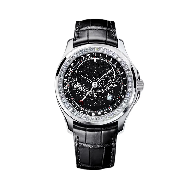 

Мужские часы с диском звездного неба, крутые часы, подарок для мальчиков, высококачественные универсальные часы
