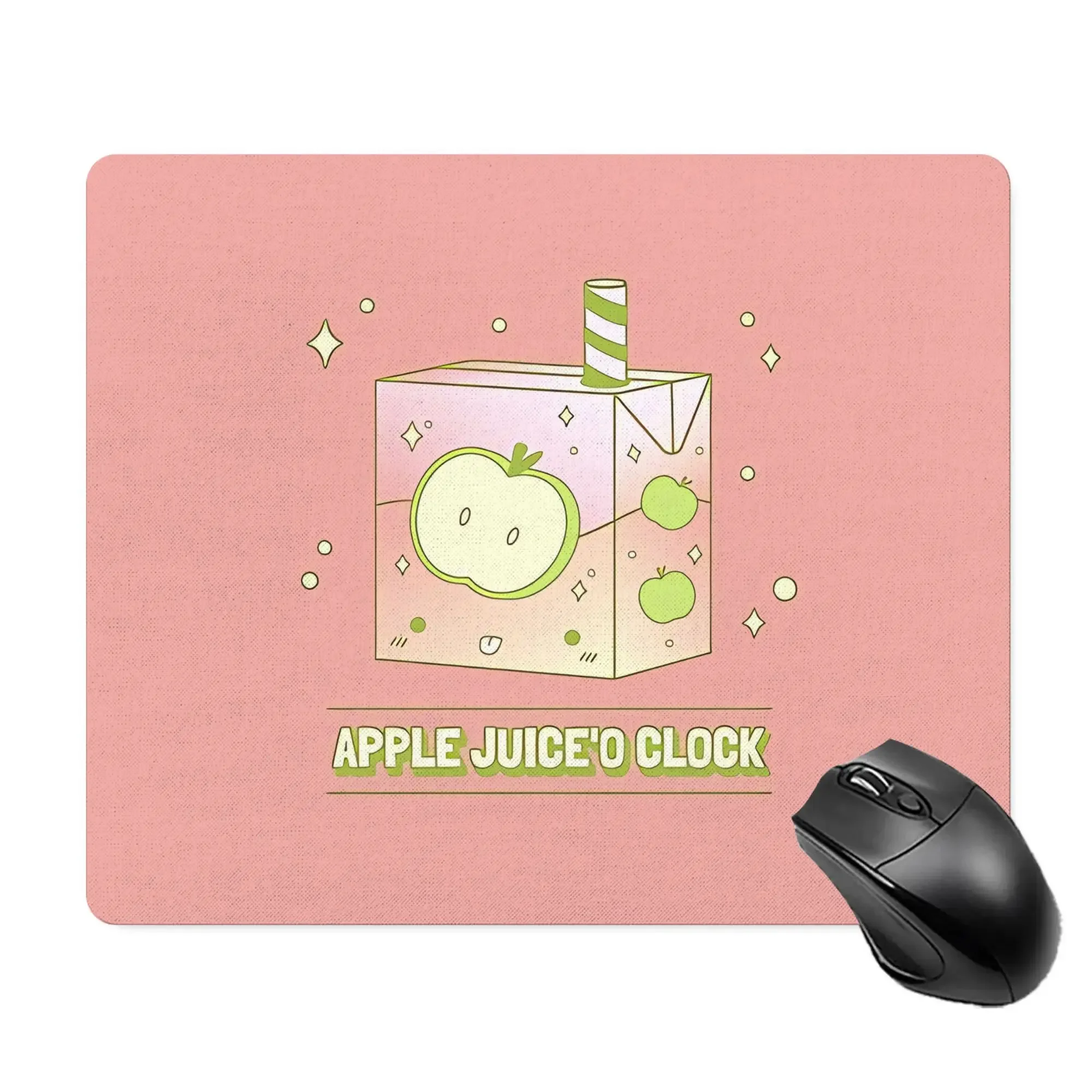 CIFBUY Extended Gaming Mouse  Large Desk Mat Apple Juice Theme Non Slip Wrist Rest Smooth Surface for Office Home Workspace