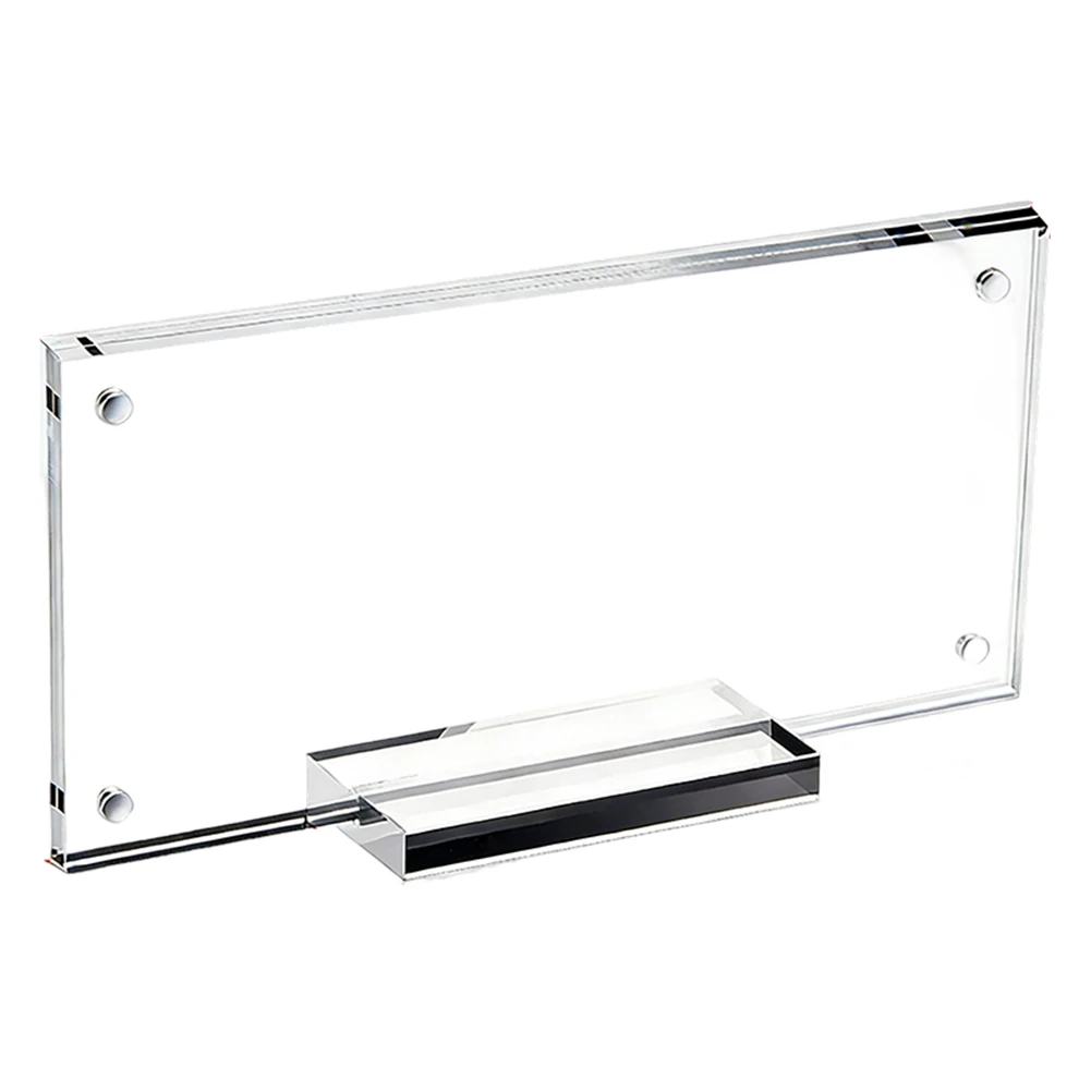 Two-Sided for acrylic Holder for Currency and Paper Collectibles Supporting Standard US Dollar Bills and Similar Sized Flat