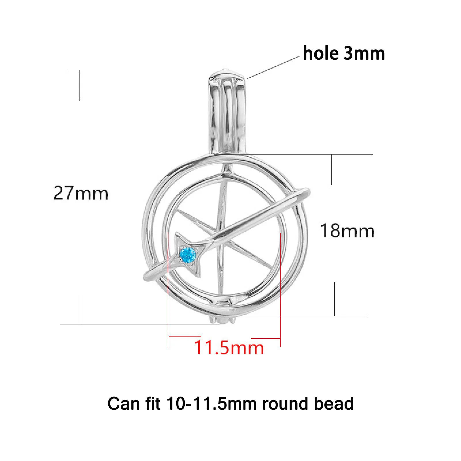 

2 шт./лот, медные подвески-клетки для жемчуга в форме планеты, открывающиеся, с полым замком-защелкой, для изготовления ожерелий и ювелирных изделий своими руками