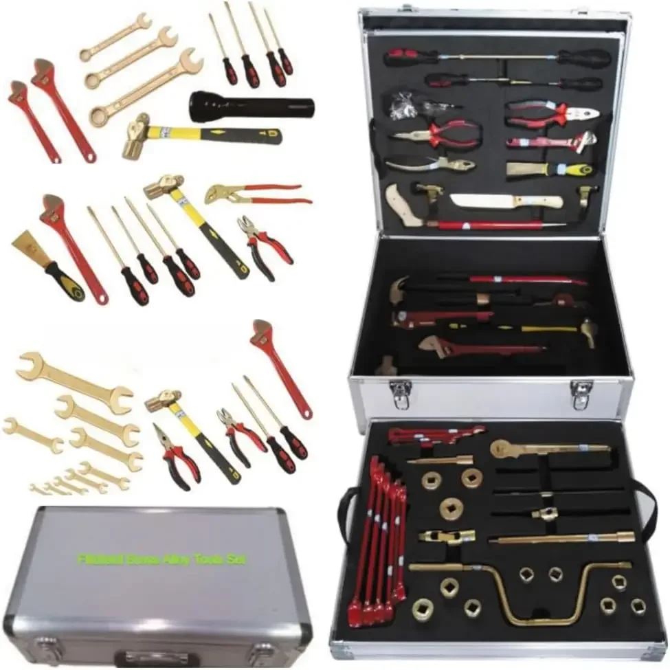 Non-Sparking Tool Set Aluminum Bronze High Hardness Safety Tool Kit Suitable