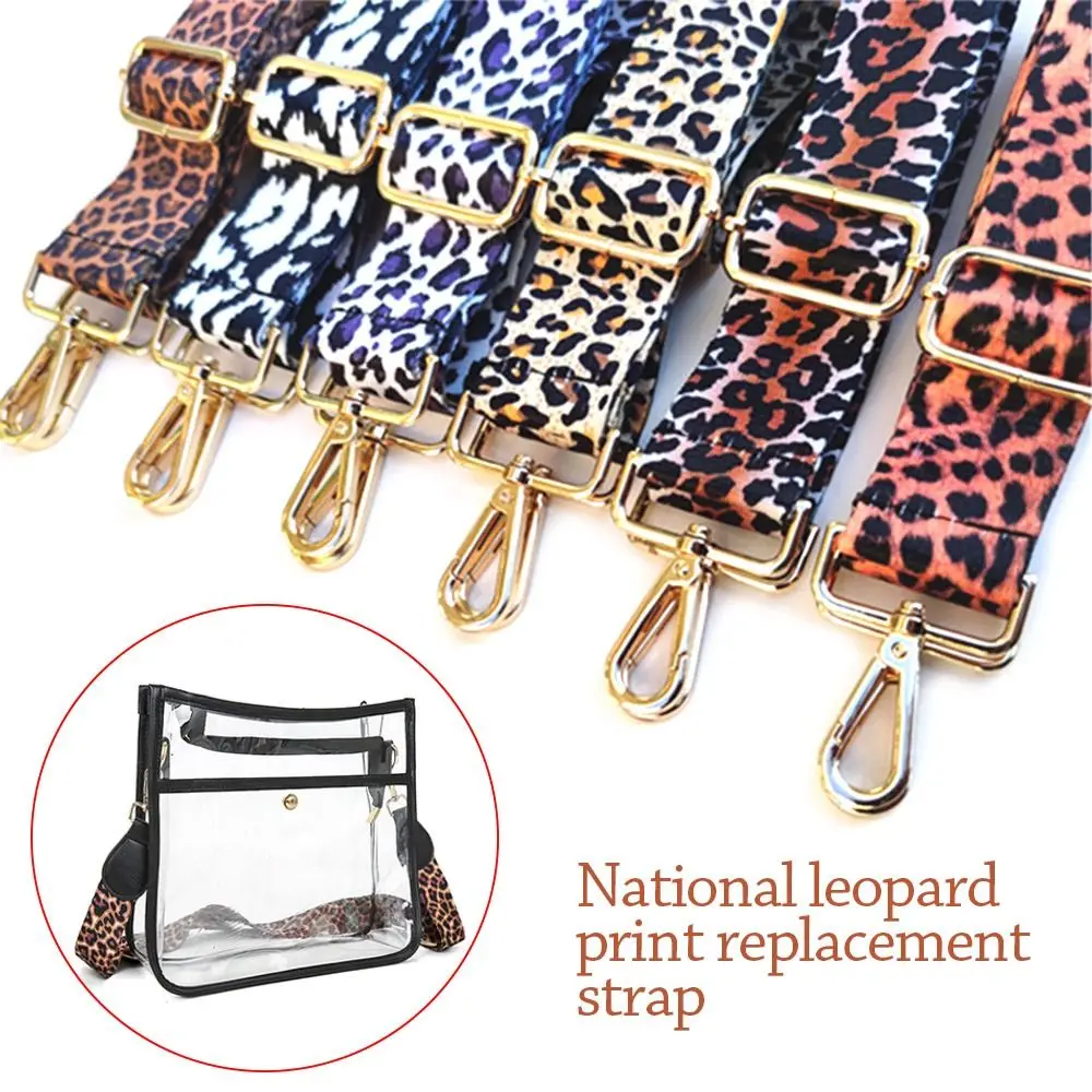 حقيبة يد نسائية بديلة واسعة بطبعة الفهد وحزام حقيبة كتف وحزام حقيبة #2