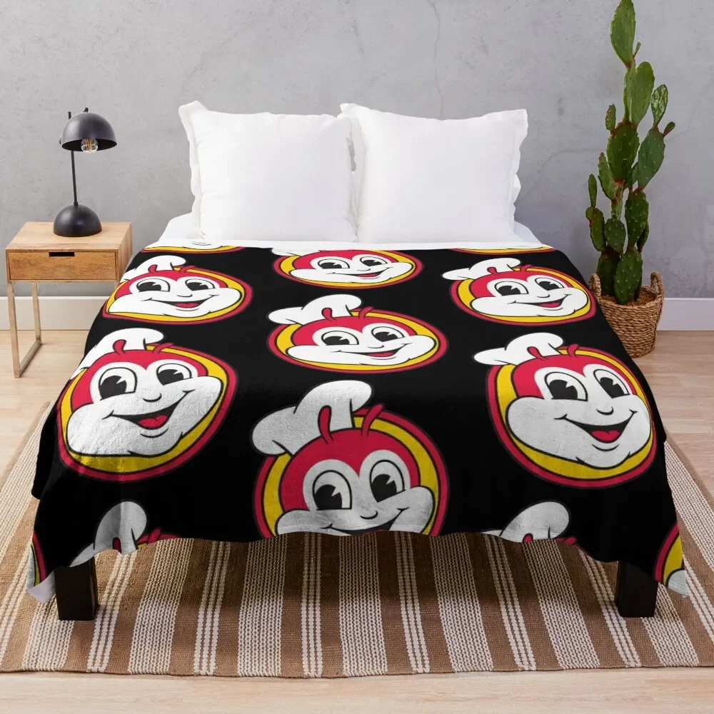 

Jollibee Throw Blanket Decoratives Plaid for winter Blankets Thermals For Travel Picnic Soft Plaid Blankets