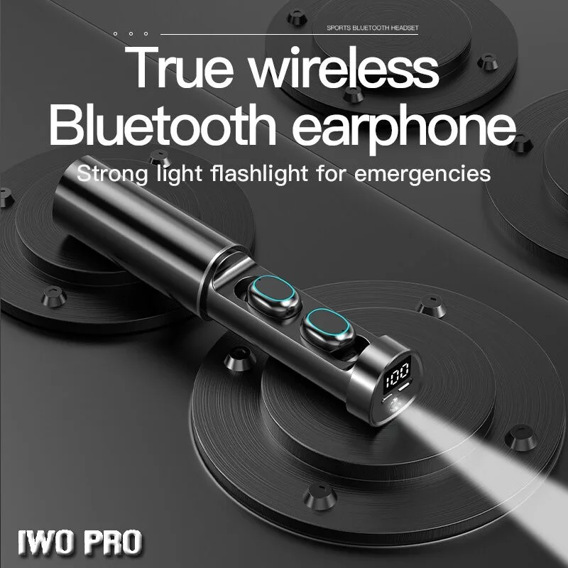 N21 Tws Wireless Headphones Wirelsss Bluetooth Earphones Flashlight Touch Operation Earbuds Blutooth Handsfree Airbuds Earphone