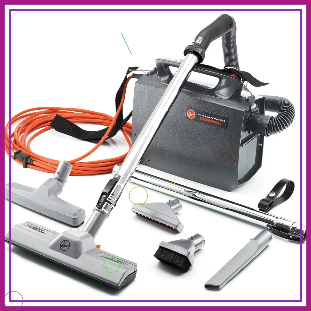 

Коммерческий легкий пылесос-канистра с насадками, 2-в-1: пылесос и воздуходувка для профессионального использования