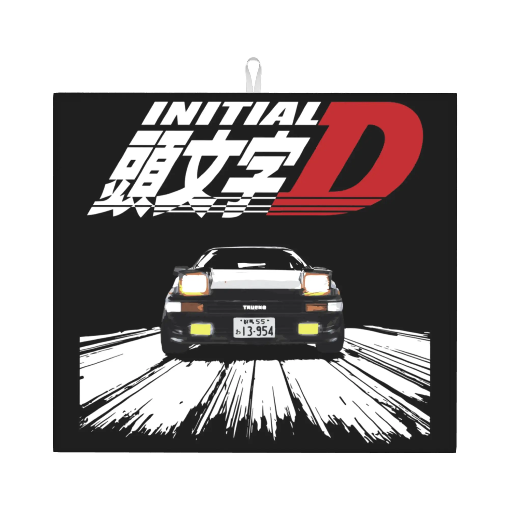 Drying Mat For Kitchen Mountain Drift Racing Initial D Water Absorbent Waterproof Reusable On Slip Kitchen Counter Protector Mat