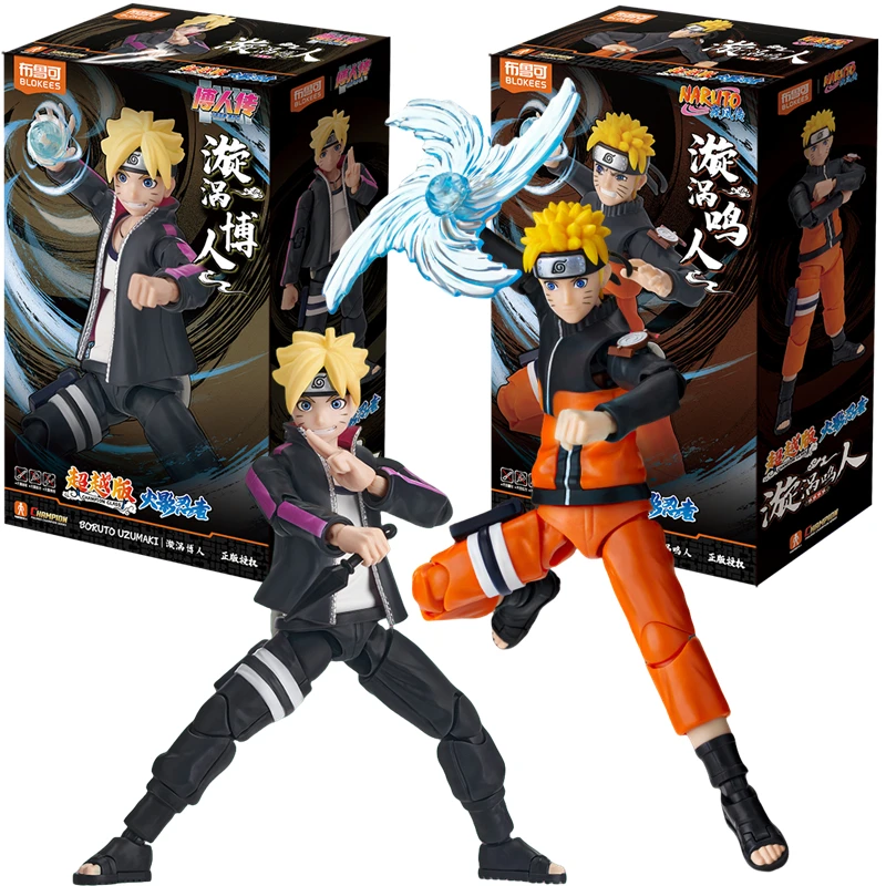 (En Stock) NUEVOS BLOKEES Original NARUTO Boruto CHAMPION CLASS Versión Naruto Figuras de acción ensambladas genuinas Juguetes Modelo de PVC Regalo