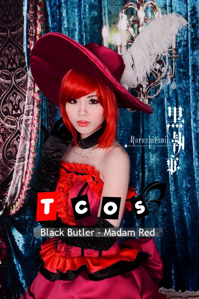 COS-Kiki Anime Đen Butler Madam Đỏ Trò Chơi Phù Hợp Với Trang Phục Hóa Trang Đầm Thanh Lịch Đồng Nhất Halloween Vai Trò Chơi Bộ Trang Phục phụ Nữ