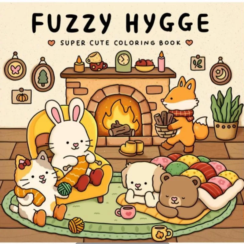 Книжка-раскраска граффити Hygge для взрослых и подростков — фото товара