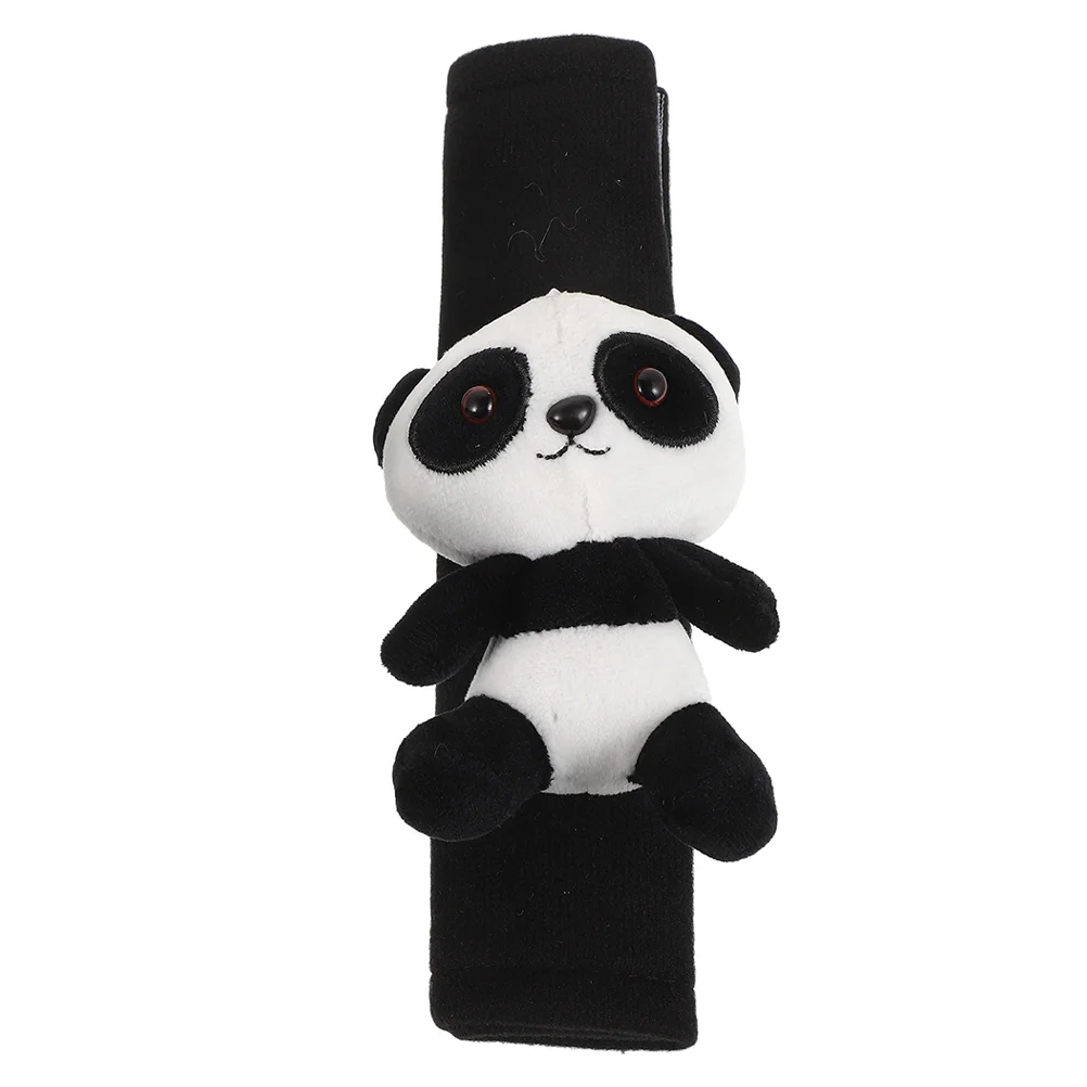 Pcs 2 Pack Car Cover Protector Plush Shoulder Pad for Kids Auto Straps Antislip Cartoon Panda Design